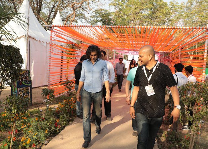 Corporate event festival walk organised by Gotag