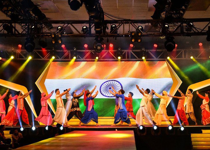Corporate event stage performance organised by Gotag